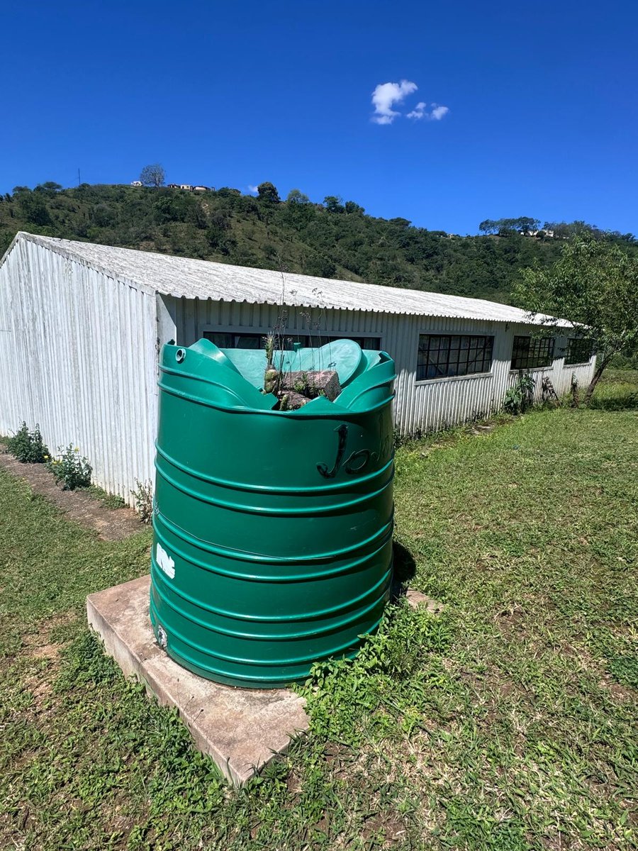 The water tank beside the Community Centre building